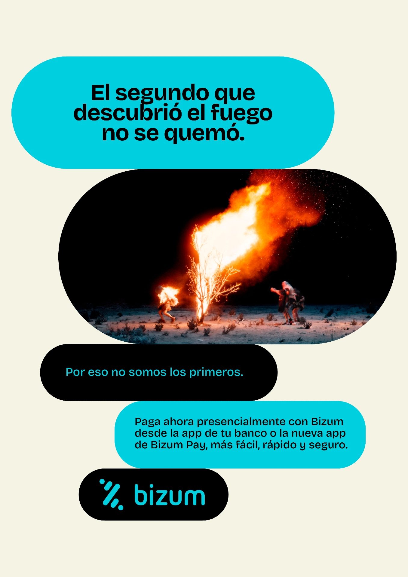 Segunda pieza gráfica de la campaña Primeras veces de Bizum