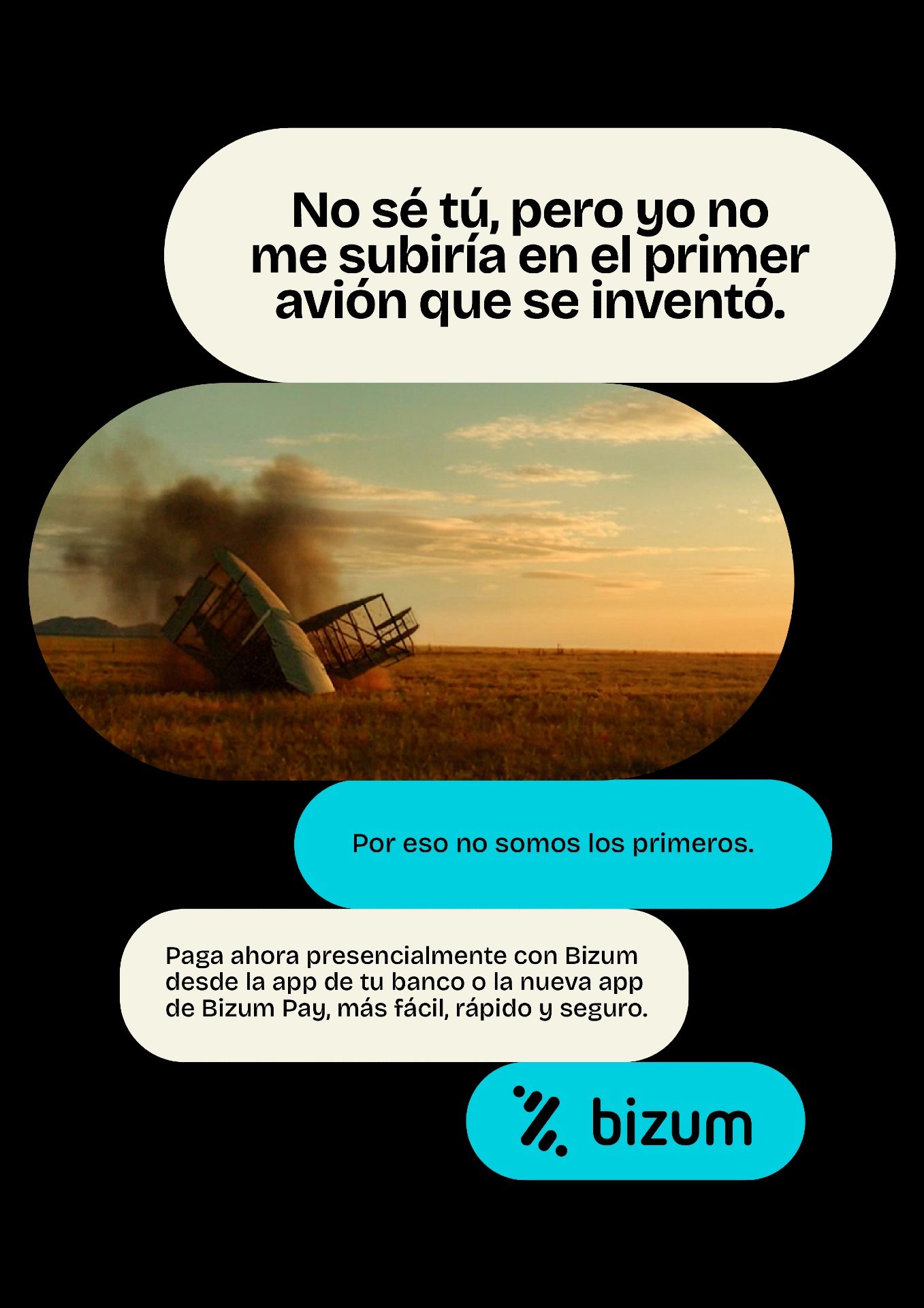 Pieza gráfica de la campaña Primeras veces de Bizum